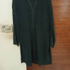 Black Net Kurta