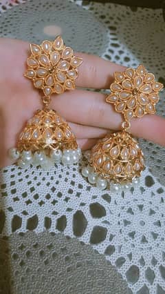Kundan style Jhumky | Earrings