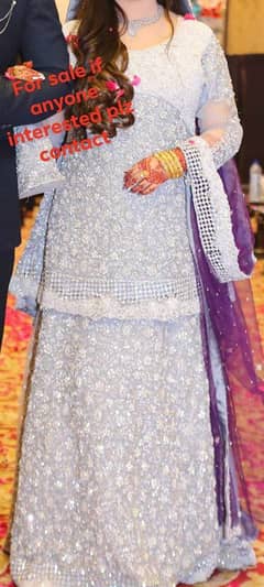 Bridal Lehnga silver