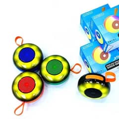 Multicolor Mini Bluetooth Speaker with FM Radio & Sound Activated LED