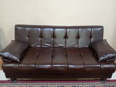 Original Leather Sofacum Bed