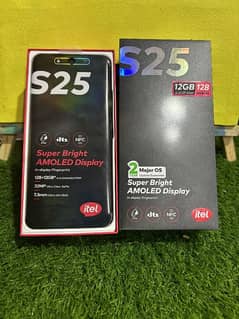 Itel S25 black colour 6gb128gb full box condition 10/10  only sale