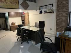 FURNISHED OFFICE FOR RENT | GROUND + BASEMENT