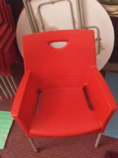 Boss BP-317 Mega Jhony Pure Plastic Chair with Steel Legs