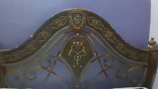 queen bed with mattress good condition