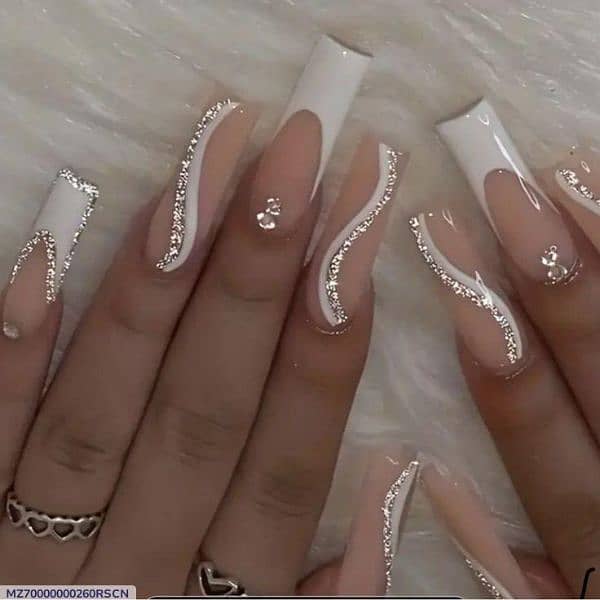 Smooth and even courage stick on artificial nails 24 0