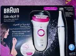 Braun Silk-epil 9 9-538 Wet & Dry Epilator With 3 Extras