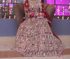 bridal lehnga stone ambroid work