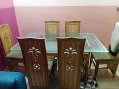 Dinning table with 6 chairs