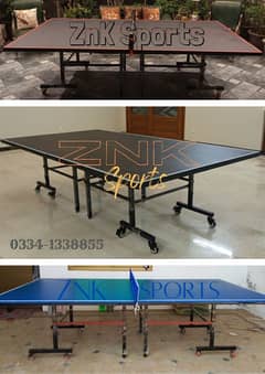 Table tennis tables