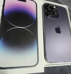 14 Pro Max 256GB Physical dual sim PTA Approved Purple 85% Battery