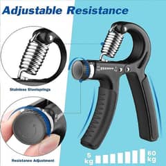 Adjustable Hand Grip Strengthener 60kg Forearm & Wrist Exerciser 2 pcs