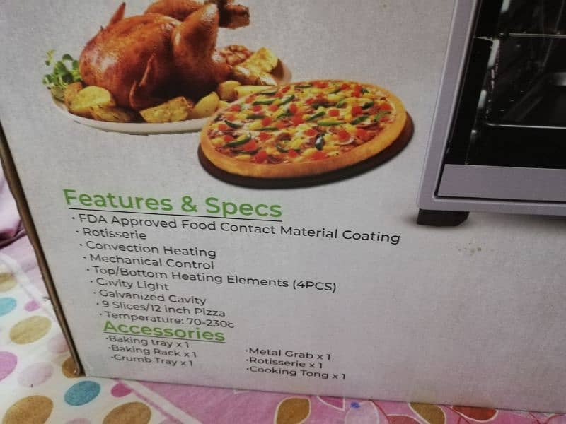 Enviro micro wave  oven pizza toaster new box packed four time used 6