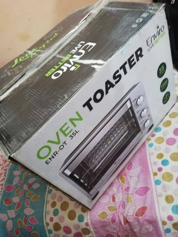 Enviro micro wave  oven pizza toaster new box packed four time used 11