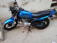 final price 325 Electric blue color Yamaha yb 125z Dx Alloy Rim 150
