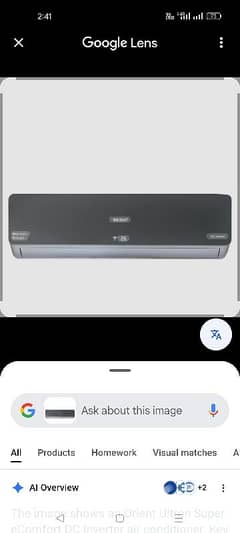 Box pack Brand new orient 1.5 ton DC inverter T3 18g  wifi 03224131536