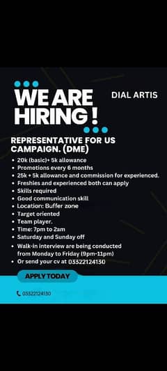 costumer service representative (DME)