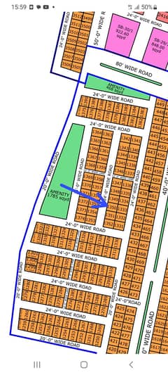 L-1350, 80 Sq Yard, Gold Block