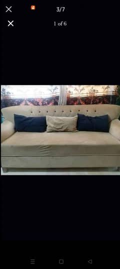 7 seater velvet sofa set