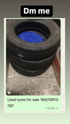 165/70R13 79T USED TYRES