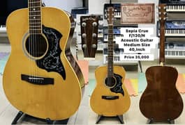 Sepia crue acoustic guitar Nylon Electric Bass Piano Keyboard