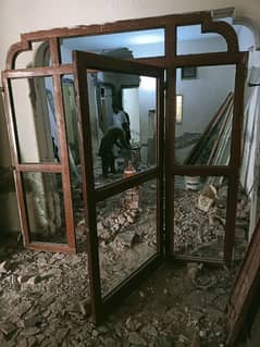 iron window with glass