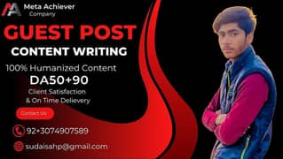 I am Guest post and content writer