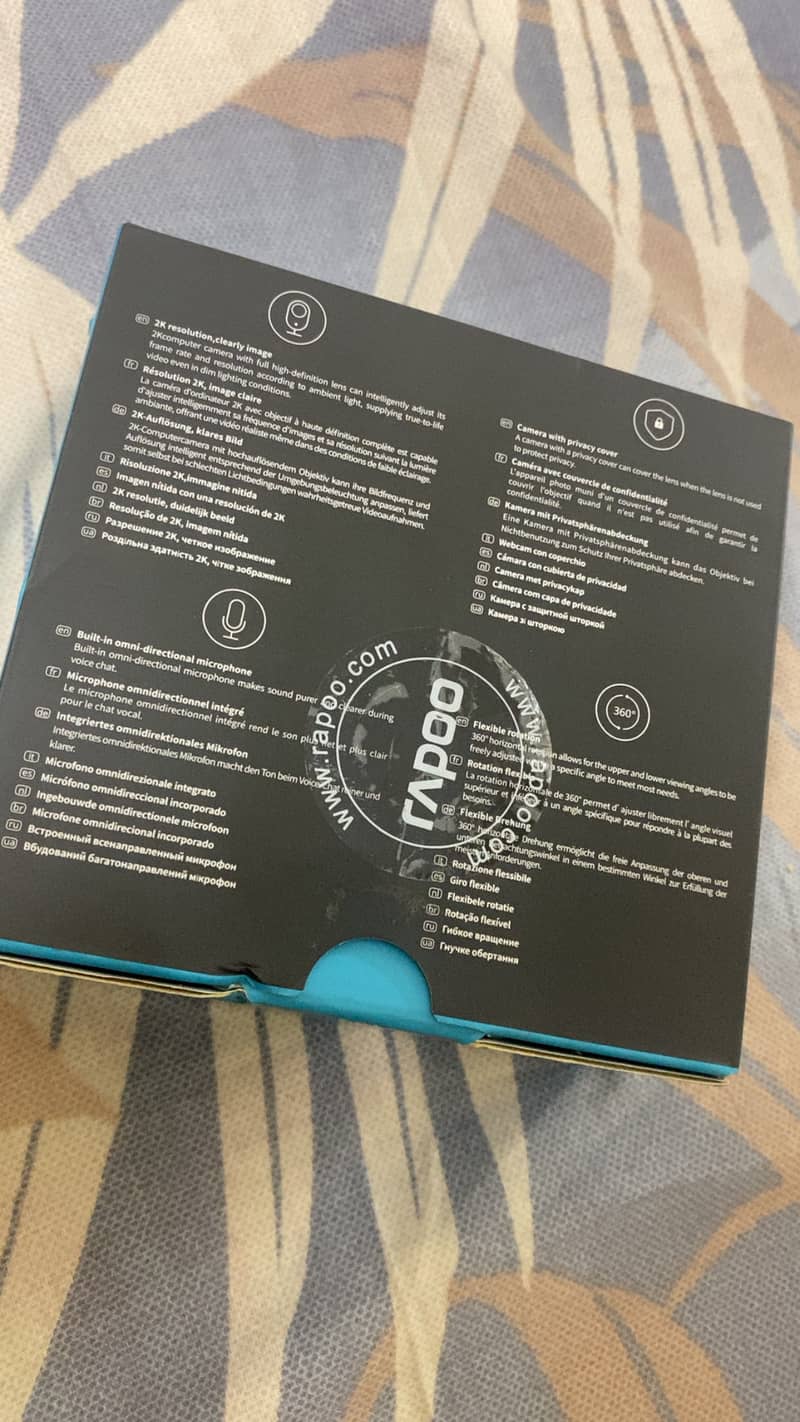 Rapoo computer camera and BOYA wireless microphone 4