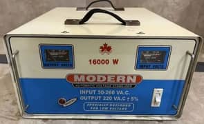 Modern Automatic Voltage Stabilizer 10000w-Silver Stabilizer(3 relays]