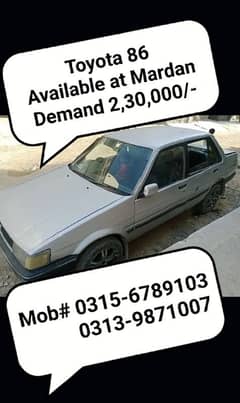 Toyota 86 1986, only call me read add fully