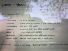 Lenovo Thinkpaid x380 Yoga core i7 8th generation