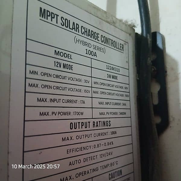 Simtek mppt  100A Hybrid (solar charge controller) 3