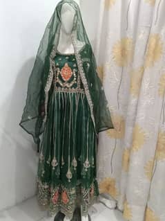 Full heavy maxi embroidered 3 piece stuff organza