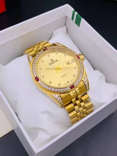 Original Swistar Diamond Watch | Premium Steel with Box