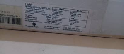 I sale my ac haier 1.5 ton sada new condition