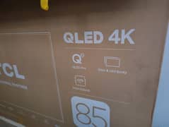 85inch Q led pro like new 10/10 with all things sealed