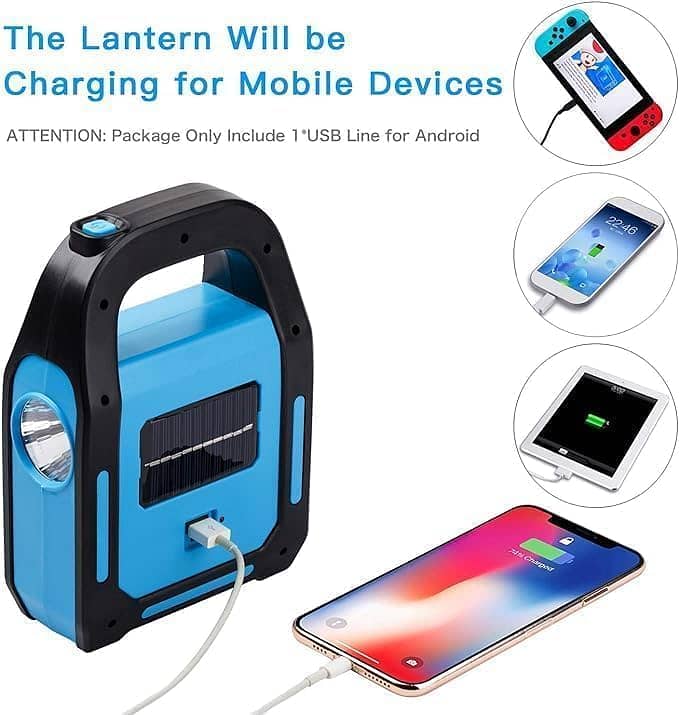 Foldable Solar Light Outdoor Portable LED Bulb USB Rechargeable 13