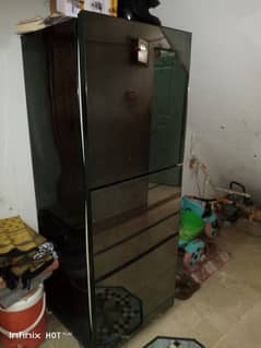 glass door refrigerator full size