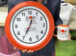 Printing Mug keychain diary cap polo T shirts Wall clock in pakistan