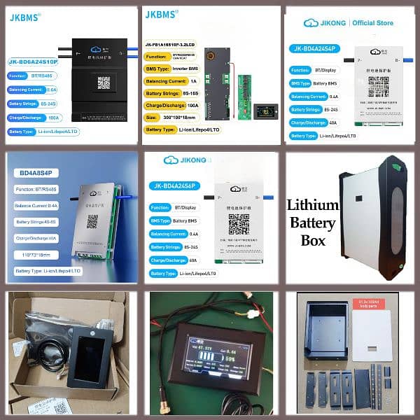 JK BMS & Jk LCD For Lithium Battery, Box For Lithium Battery 0