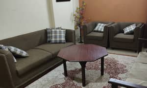 Comfortable and stylish sofa set in very good condition.