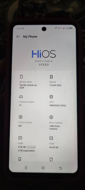 Tecno spark go 2024 10/10 condition 5