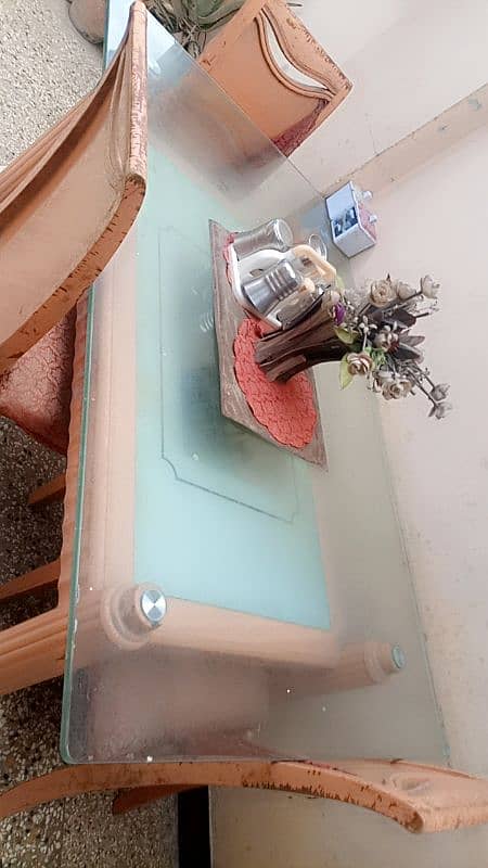 full size table with 4 chairs in good condition 3