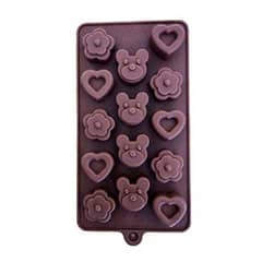 Teddy heart silicon chocolate mould
