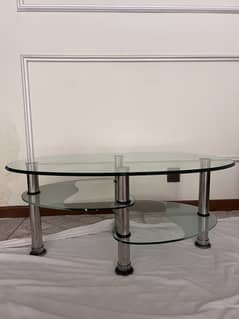 Used Stylish glass center table-modern design-great condition.
