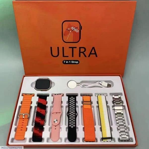 ultra smart watch 7 in 1 strip with charger return allowed in 7 days 1