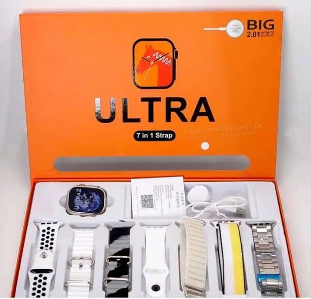 ultra smart watch 7 in 1 strip with charger return allowed in 7 days 6