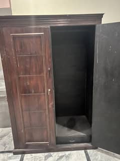 Dressing table and cupboard.