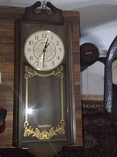 Champion Pendulum Wall Clock, 24 Inches
