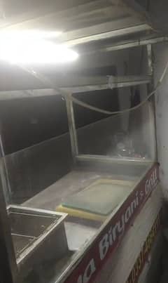 shawarma and burger and frier counter for sale urgently